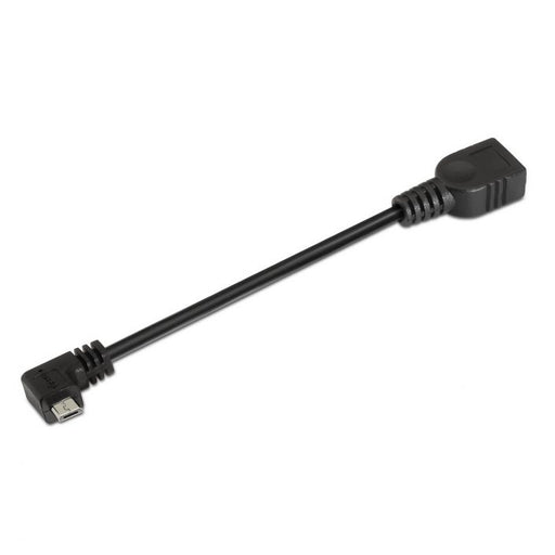 Cable USB 2.0 OTG en ángulo, tipo Micro B Macho - A Hembra, color negro - Quierox - Tienda Online