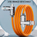 Cable USB - C a USB - C 2 en 2, carga rápida de 66 W, USB - C a USB - C a Lightning - Quierox - Tienda Online