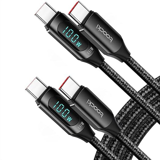 Cable USB C, cable de carga de 100 W, tipo de carga rápida con pantalla LED - Quierox - Tienda Online