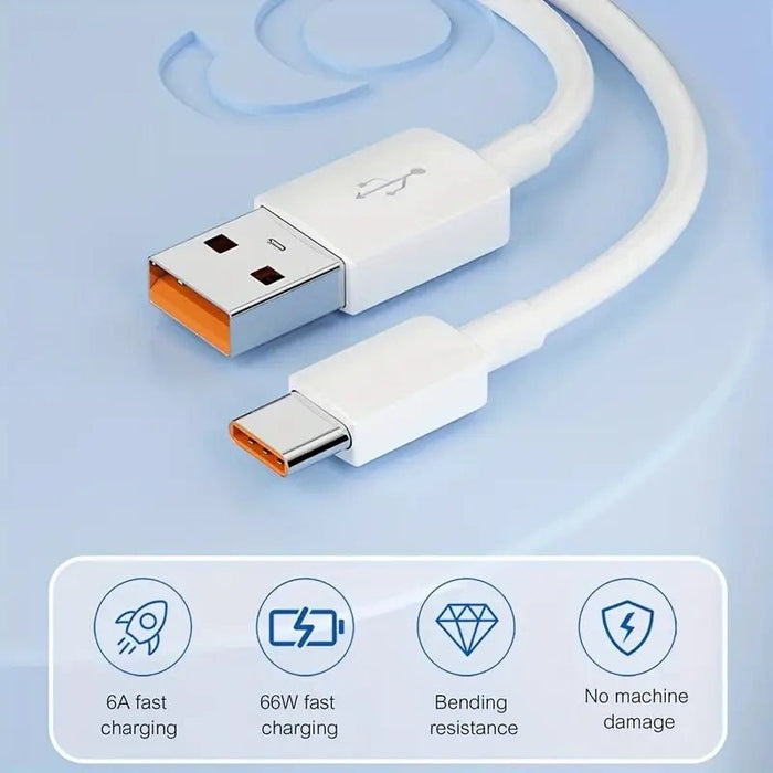 Cable USB Para Carga Extra Largo, De Conector Tipo C, Para Carga Rápida - Quierox - Tienda Online