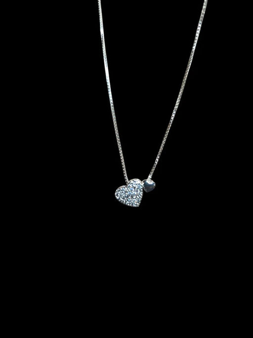 Cadena con colgante de corazón de doble amor - Quierox - Tienda Online
