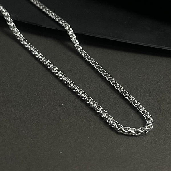 Cadena de 3 mm con forma de trigo para hombre - Quierox - Tienda Online