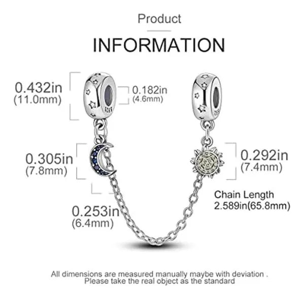 Cadena De Seguridad De Plata De Ley 925 Para Pulseras - Quierox - Tienda Online