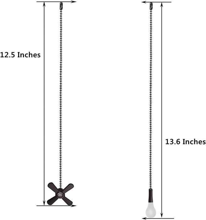 Cadena de tracción para ventilador de techo con 2 cadenas 12 pulgadas para luces de ventilador Celing - Quierox - Tienda Online