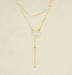 Cadena Dorada para el Cuello con Detalles Blancos - Quierox - Tienda Online
