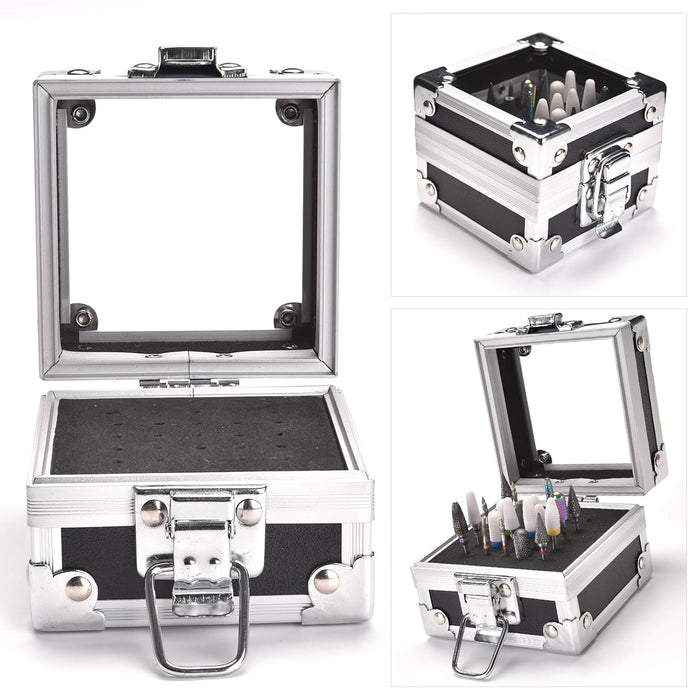 Caja de brocas de uñas, contenedor de 25 agujeros - Quierox - Tienda Online