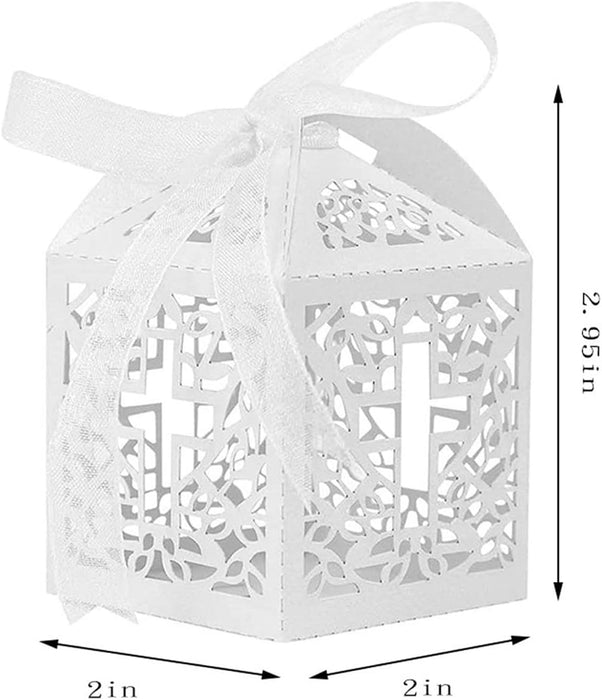 Caja de caramelo hueca, 50 piezas, con cinta multifunción, estilo europeo - Quierox - Tienda Online