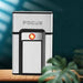 Caja de cigarrillos Firetric Focus de 20 ranuras con encendedor pirotécnico - JD - YH071 - Plateada - Quierox - Tienda Online