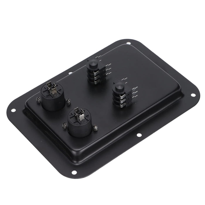 Caja de conexiones de altavoz, placa de enchufe de 4 núcleos, doble enchufe 6.35 - Quierox - Tienda Online