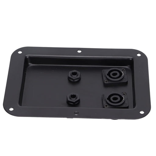 Caja de conexiones de altavoz, placa de enchufe de 4 núcleos, doble enchufe 6.35 - Quierox - Tienda Online