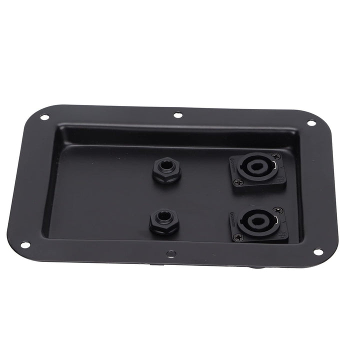 Caja de conexiones de altavoz, placa de enchufe de 4 núcleos, doble enchufe 6.35 - Quierox - Tienda Online