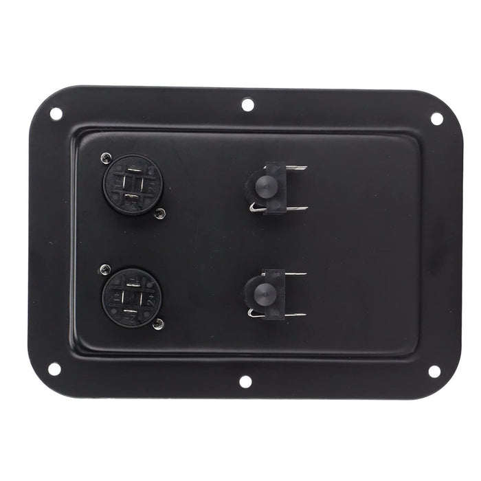 Caja de conexiones de altavoz, placa de enchufe de 4 núcleos, doble enchufe 6.35 - Quierox - Tienda Online