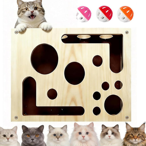 Caja de laberinto de enriquecimiento avanzada de rompecabezas de uñas para gatos - Quierox - Tienda Online