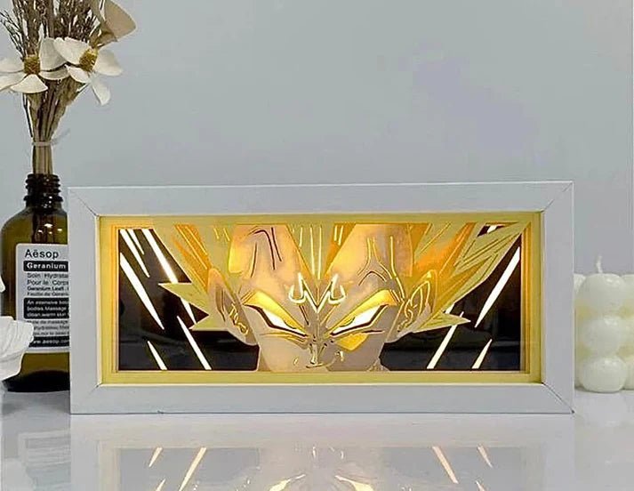Caja de luz Vegeta Super Saiyan Rage - Quierox - Tienda Online