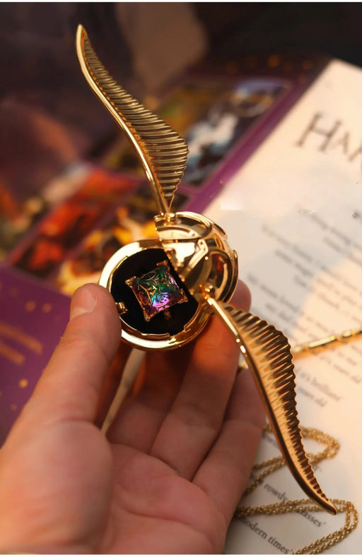 Caja de metal para guardar anillos de Snitch Dorada, ideal para mujeres - Quierox - Tienda Online