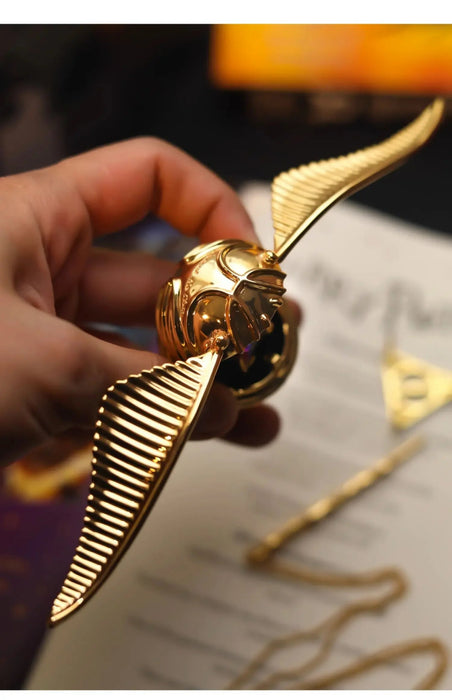 Caja de metal para guardar anillos de Snitch Dorada, ideal para mujeres - Quierox - Tienda Online