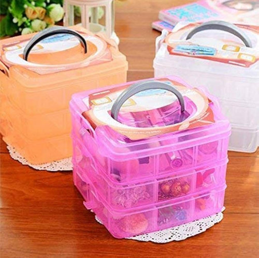 Caja organizadora de plástico almacenamiento de perlas y cuentas de joyería - Quierox - Tienda Online