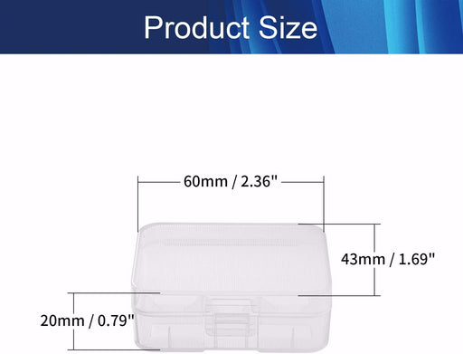 Cajas de almacenamiento de batería 18500 transparentes - Quierox - Tienda Online
