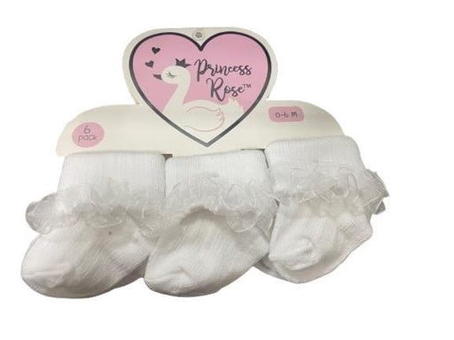 Calcetines elegantes para bebé niña (paquete de 6) - Quierox - Tienda Online