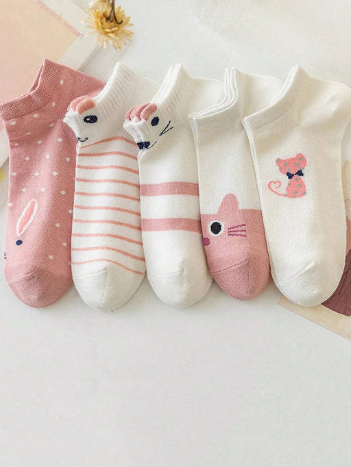 Calcetines para mujer, calcetines con orejas de gato para gatos y lindos calcetines bajos - Quierox - Tienda Online