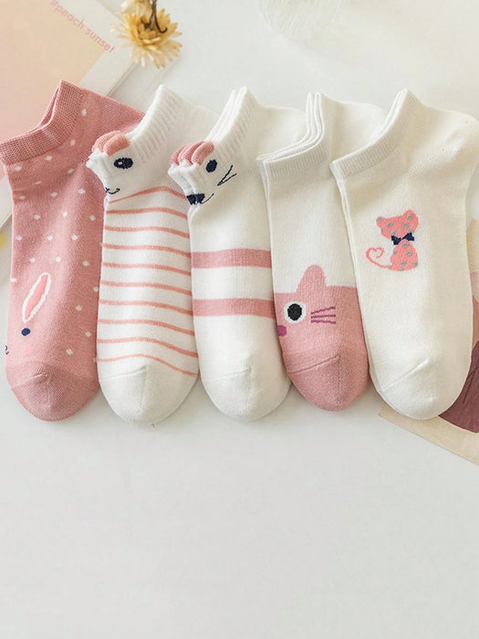 Calcetines para mujer, calcetines con orejas de gato para gatos y lindos calcetines bajos - Quierox - Tienda Online