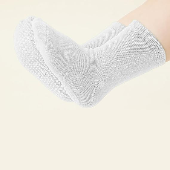 Calcetines tobilleros antideslizantes para bebé, paquete de 12 para niños y niñas - Quierox - Tienda Online
