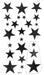 Calcomanía de arte corporal de tatuaje impermeable temporal de estrellas negras (2 piezas/lote) - Quierox - Tienda Online