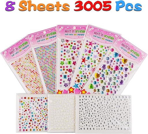 Calcomanías de gemas, 3005 calcomanías de diamantes de imitación - Quierox - Tienda Online