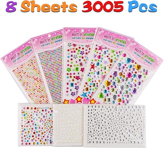 Calcomanías de gemas, 3005 calcomanías de diamantes de imitación - Quierox - Tienda Online