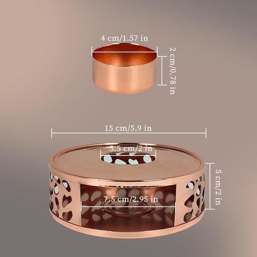 Calentador de velas pequeñas con forma de tetera - Quierox - Tienda Online