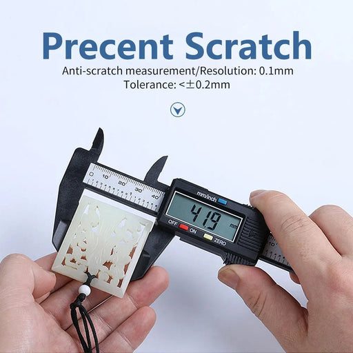 Calibrador Digital electrónico de 150mm y 100mm, calibrador Vernier con esfera de fibra de carbono, micrómetro, herramienta de medición - Quierox - Tienda Online
