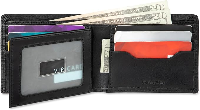 Calvin Klein Cartera minimalista plegable de piel con protección RFID para hombre - Quierox - Tienda Online