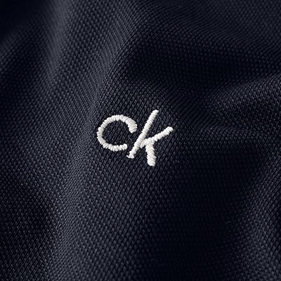 Calvin Klein Hombre Campus 3 Botón Ribbed Collar Golf Polo - Quierox - Tienda Online