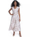 Calvin Klein Vestido midi de cuello en V con cinturón de buceo para mujer - Quierox - Tienda Online