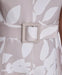 Calvin Klein Vestido midi de cuello en V con cinturón de buceo para mujer - Quierox - Tienda Online