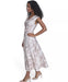 Calvin Klein Vestido midi de cuello en V con cinturón de buceo para mujer - Quierox - Tienda Online