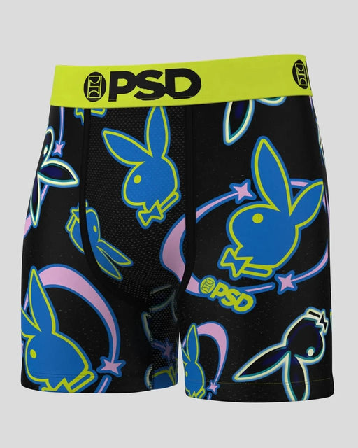 Calzoncillos bóxer PSD x Playboy Rave en color negro con un estampado gráfico - Quierox - Tienda Online