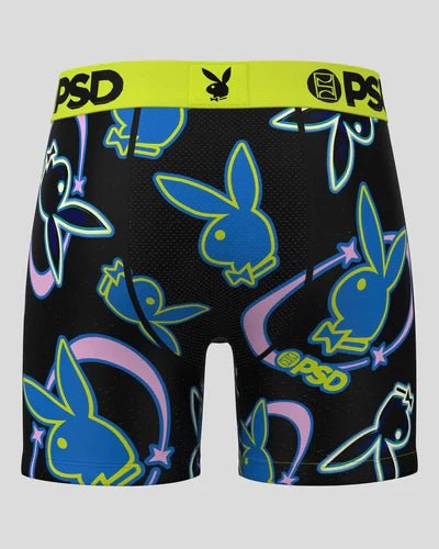 Calzoncillos bóxer PSD x Playboy Rave en color negro con un estampado gráfico - Quierox - Tienda Online