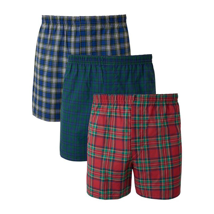 Calzoncillos bóxer tejidos Hanes para hombre, paquete de 3 - Quierox - Tienda Online
