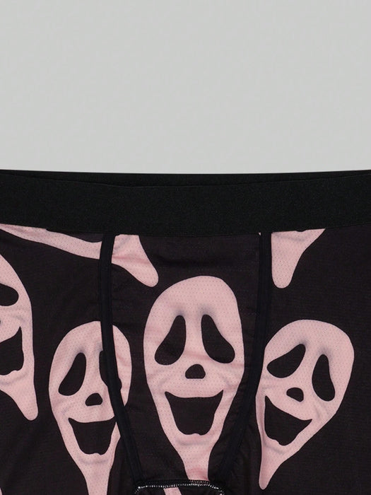 Calzoncillos tipo bóxer con estampado de fantasmas para hombres - Quierox - Tienda Online