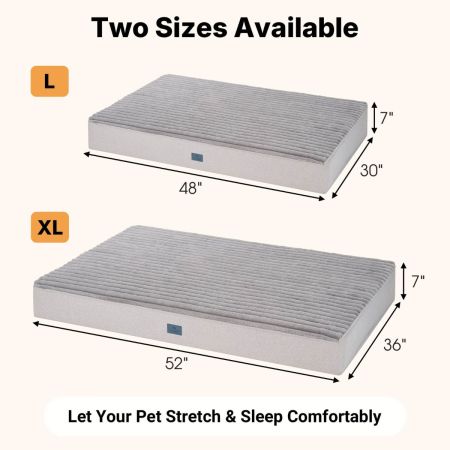Cama ortopédica de espuma viscoelástica para perros Veehoo - Quierox - Tienda Online