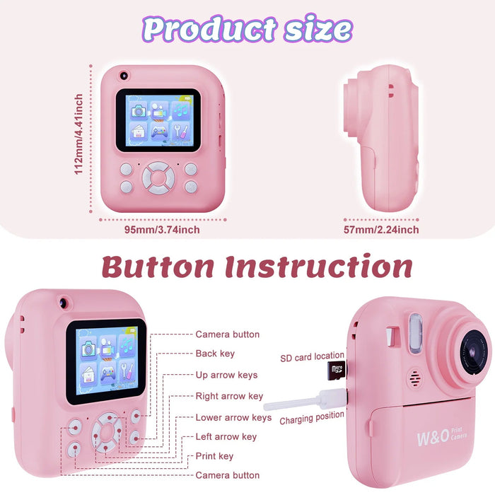 Cámara de impresión instantánea para niños - Quierox - Tienda Online
