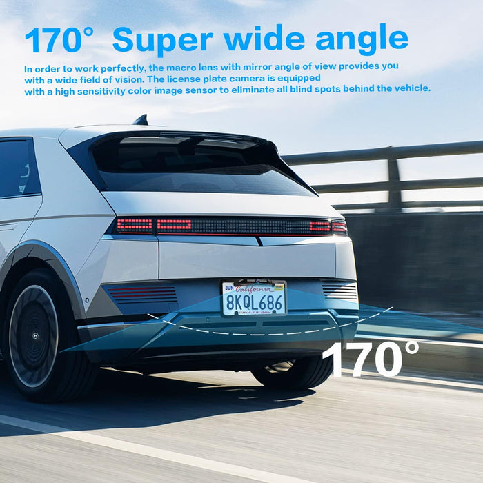 Cámara de respaldo con marco de matrícula - Quierox - Tienda Online