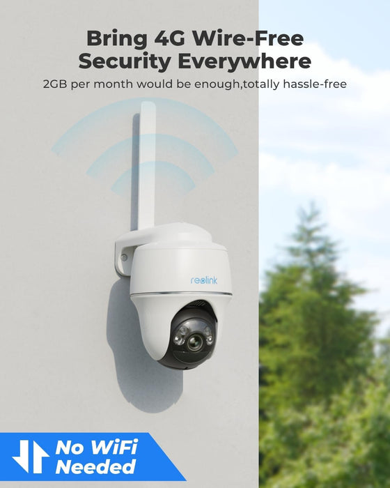 Cámara de seguridad celular inalámbrica para exteriores - Reolink Go PT Plus - Quierox - Tienda Online