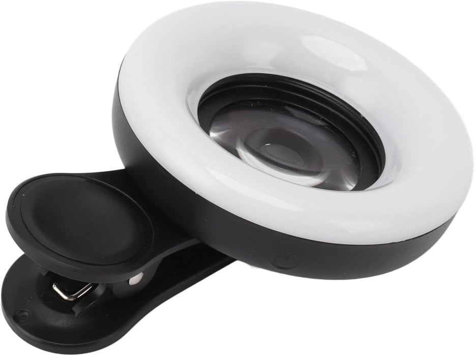 Cámara de teléfono 15X lente macro con mini clip de luz, fotografía grabación de video - Quierox - Tienda Online