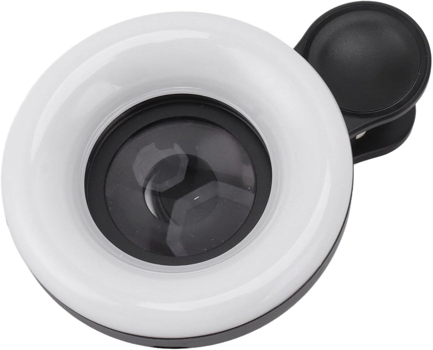 Cámara de teléfono 15X lente macro con mini clip de luz, fotografía grabación de video - Quierox - Tienda Online