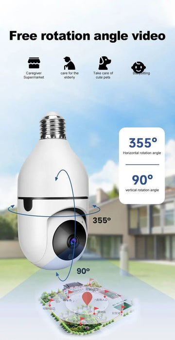 Cámaras de seguridad inalámbricas OURLIFE con seguimiento automático, visión nocturna