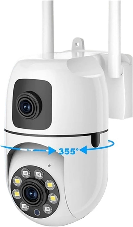 Cámara de vigilancia WiFi de doble lente de doble lente de 8 MP para exteriores - Quierox - Tienda Online
