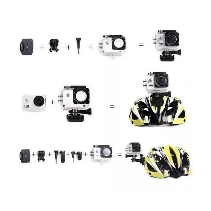 Camara Deportiva 4k Hd Wifi Control Sumergible Tipo Go Pro - Quierox - Tienda Online