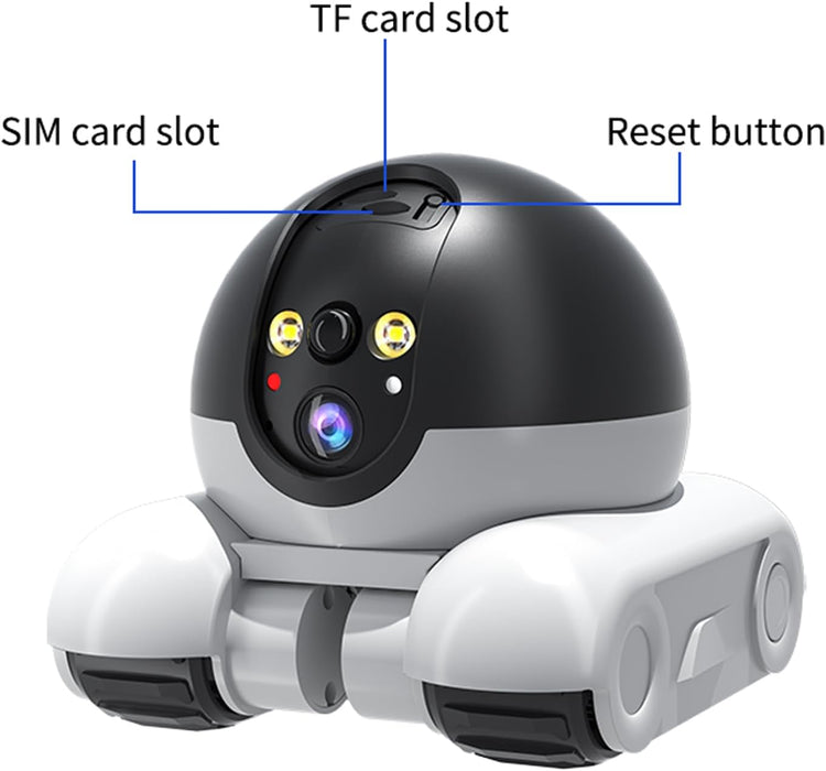 Cámara giratoria de 360 grados para mascotas con lente Dual y visión nocturna - Quierox - Tienda Online